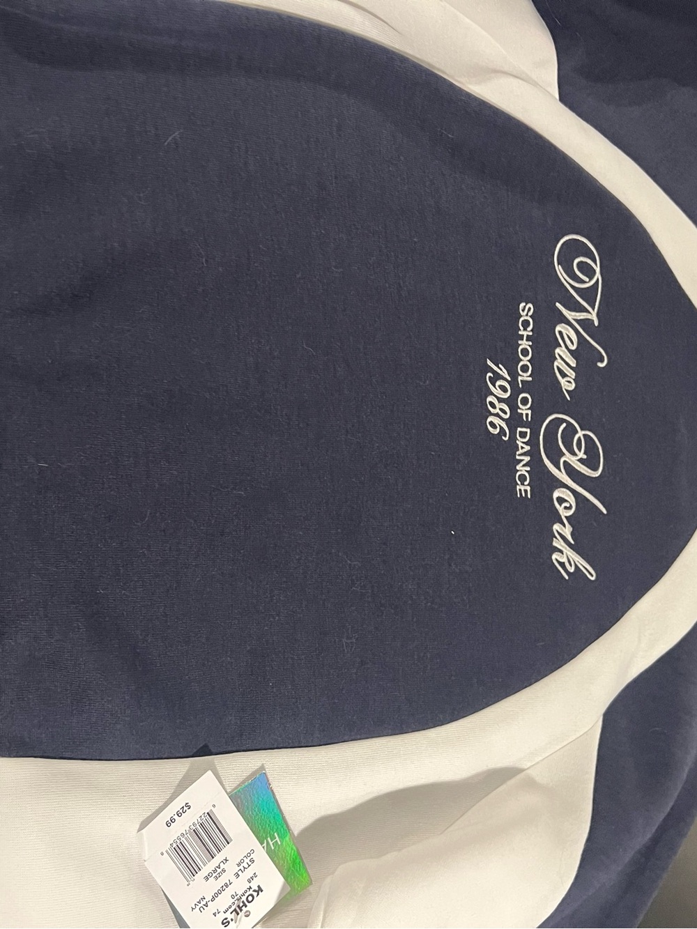 Navy & White Kids Sweatshirt - School of Dance